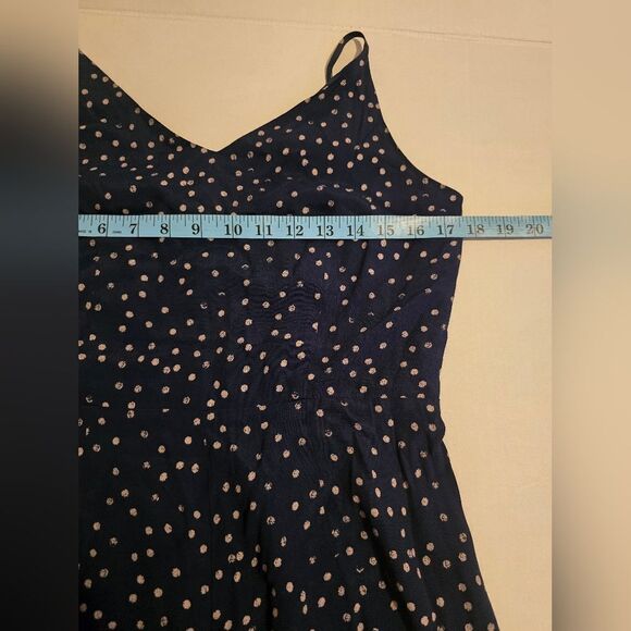 Rails Gabrielle Navy Speckeled Dots Jumpsuit Wide Legs Size M - Picture 11 of 14
